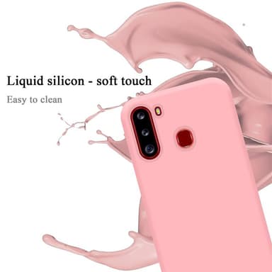 Samsung Galaxy A21 Suojakuori Kotelo (Vaaleanpunainen)