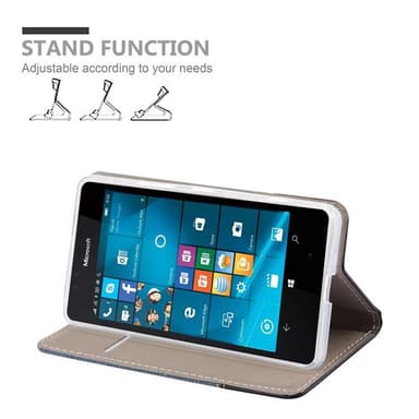 Nokia Lumia 950 Suojakuori Lompakkokotelo (Sininen)