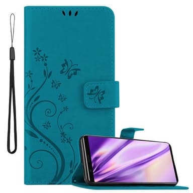 Sony Xperia 5 Suojakuori Lompakkokotelo (Sininen)