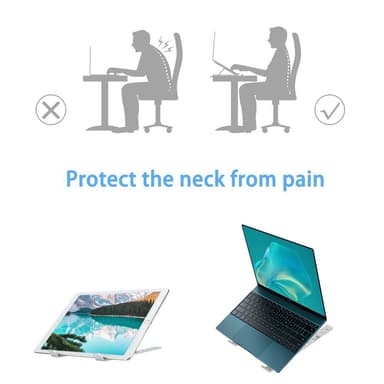 Tablettiteline Kannettava ja ergonominen tablettiteline