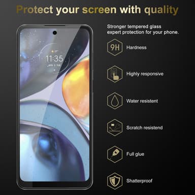 Motorola MOTO G22 Näytönsuoja Karkaistu lasi Suojakalvo