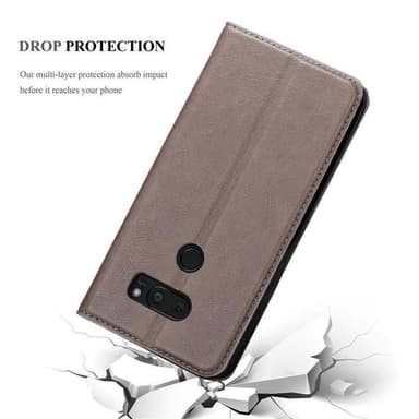 LG V35 Suojakuori Lompakkokotelo (Ruskea)