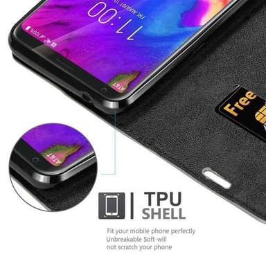 LG V35 Suojakuori Lompakkokotelo (Ruskea)
