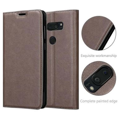 LG V35 Suojakuori Lompakkokotelo (Ruskea)