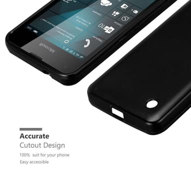 Nokia Lumia 550 Suojakuori Kotelo (Musta)