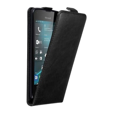 Nokia Lumia 550 Suojakuori Lompakkokotelo (Musta)