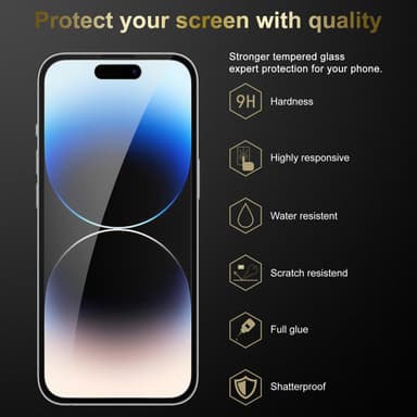 iPhone 14 PRO Suojakalvo Karkaistu lasi Näytönsuoja