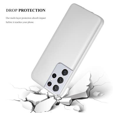 Samsung Galaxy S21 ULTRA Suojakuori Kotelo (Hopea)