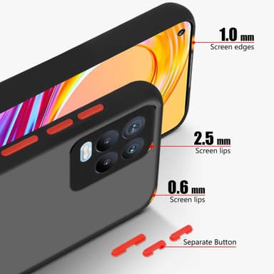 Realme 8 4G / 8 PRO Suojakuori Kotelo (Musta)