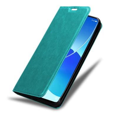 Oppo Reno6 5G Suojakuori Lompakkokotelo (Turkoosi)