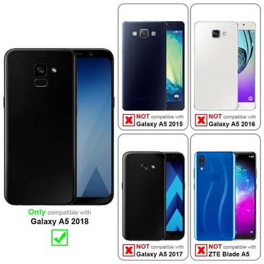 Samsung Galaxy A5 2018 Suojakuori Universaali (Musta)
