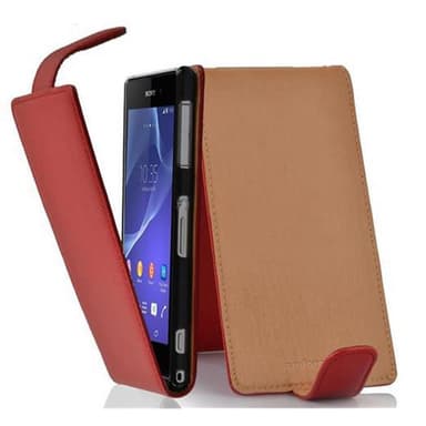 Sony Xperia Z2 Suojakuori Lompakkokotelo (Punainen)