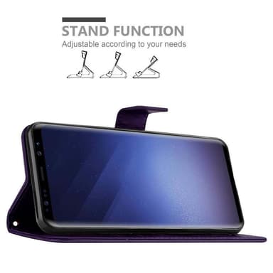 Samsung Galaxy S9 Suojakuori Lompakkokotelo (Violetti)
