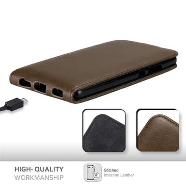 Huawei P9 PLUS Suojakuori Lompakkokotelo (Ruskea)
