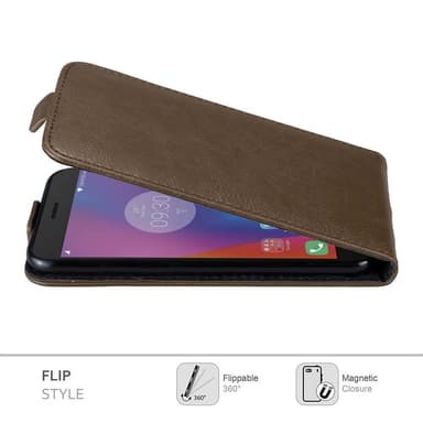 Lenovo K6 / K6 POWER Suojakuori Lompakkokotelo (Ruskea)