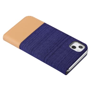 iPhone 13 MINI Suojakuori Lompakkokotelo (Sininen)