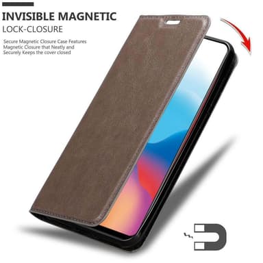 Vivo X21 Suojakuori Lompakkokotelo (Ruskea)