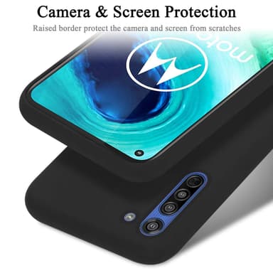 Motorola MOTO G8 Suojakuori Kotelo Case (Musta)
