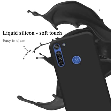 Motorola MOTO G8 Suojakuori Kotelo Case (Musta)