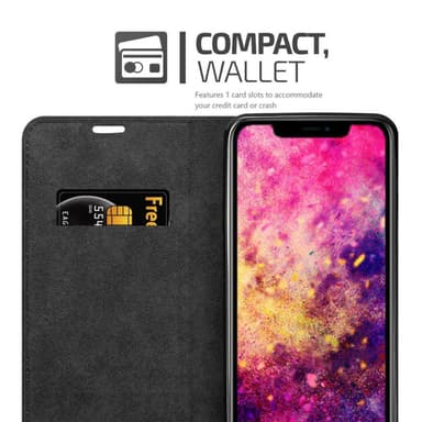 iPhone 12 PRO MAX Suojakuori Lompakkokotelo (Punainen)