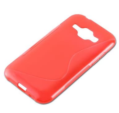 Samsung Galaxy J1 2015 Suojakuori Cover (Punainen)