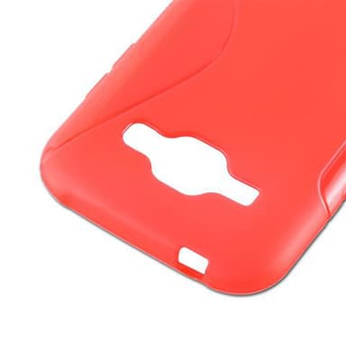 Samsung Galaxy J1 2015 Suojakuori Cover (Punainen)