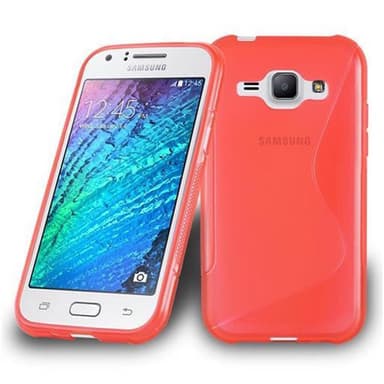 Samsung Galaxy J1 2015 Suojakuori Cover (Punainen)