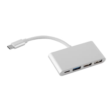 4-porttinen USB-moniliitäntä Plug&Play USB-C
