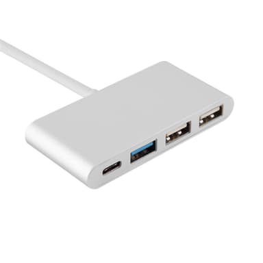 4-porttinen USB-moniliitäntä Plug&Play USB-C