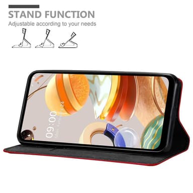 LG K61 Suojakuori Lompakkokotelo (Punainen)