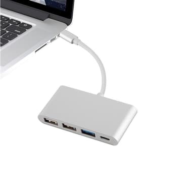 4-porttinen USB-moniliitäntä Plug&Play USB-C