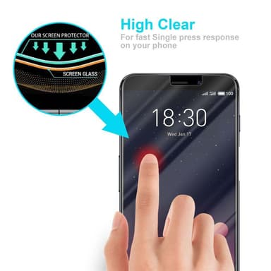 MEIZU M6S Näytönsuoja Karkaistu lasi Suojakalvo
