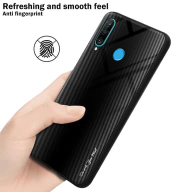Huawei P30 LITE Suojakuori Kotelo (Musta)