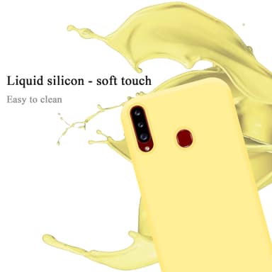 Samsung Galaxy A20s Suojakuori Kotelo (Keltainen)