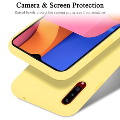 Samsung Galaxy A20s Suojakuori Kotelo (Keltainen)