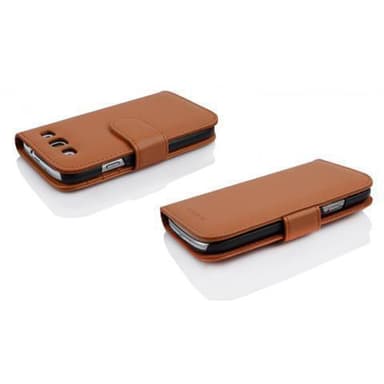 Suojakuori Samsung Galaxy WIN Lompakkokotelo (Ruskea)