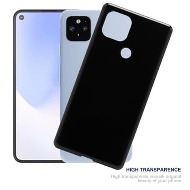 Google PIXEL 5 XL Suojakuori Kotelo (Musta)
