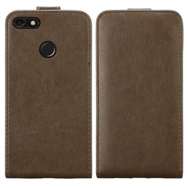 Huawei Y6 PRO 2017 Suojakuori Lompakkokotelo (Ruskea)