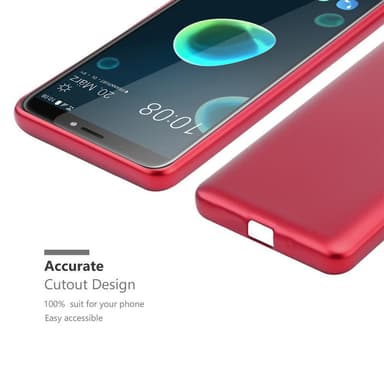 HTC Desire 12 PLUS Suojakuori Kotelo (Punainen)