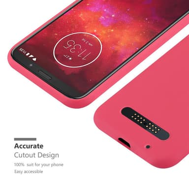 Suojakuori Motorola MOTO Z3 PLAY Kotelo (Punainen)