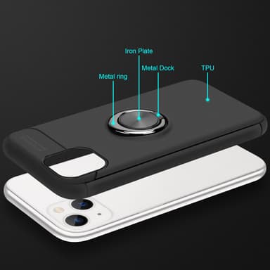 iPhone 14 Suojakuori Kotelo (Musta)