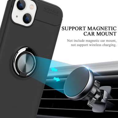 iPhone 14 Suojakuori Kotelo (Musta)