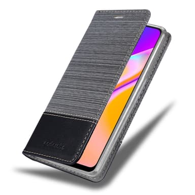 Oppo A94 5G Suojakuori Lompakkokotelo (harmaa)