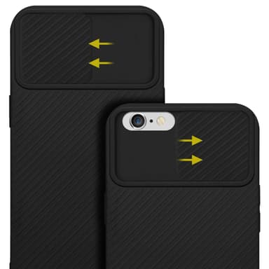 iPhone 6 PLUS / 6S PLUS Suojakuori Kotelo (Musta)