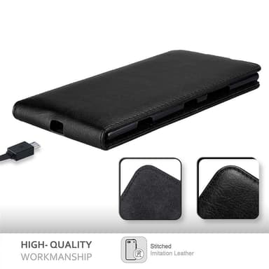 Nokia Lumia 1520 Suojakuori Lompakkokotelo (Musta)
