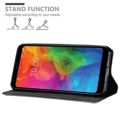 LG Q7 / Q7a / Q7+ Suojakuori Lompakkokotelo (Ruskea)