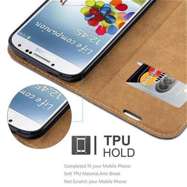 Lompakkokotelo Samsung Galaxy S4 Suojakuori (harmaa)