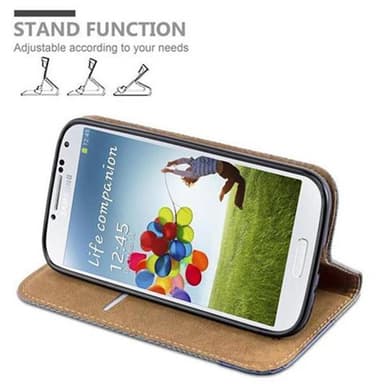 Lompakkokotelo Samsung Galaxy S4 Suojakuori (harmaa)