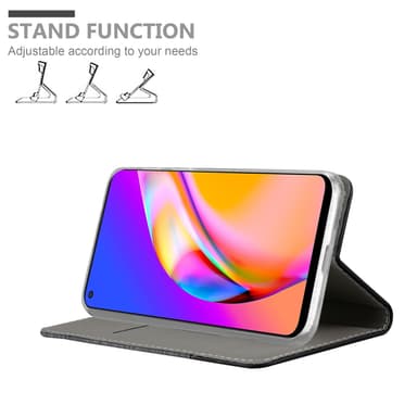 Oppo A94 5G Suojakuori Lompakkokotelo (harmaa)