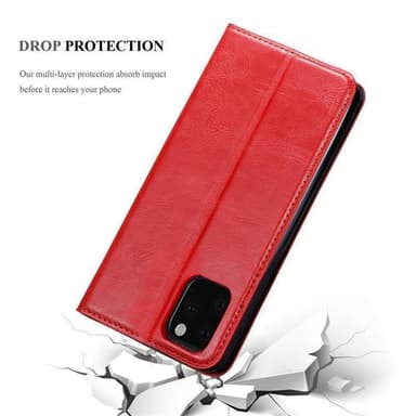 iPhone 11 PRO MAX Suojakuori Lompakkokotelo (Punainen)